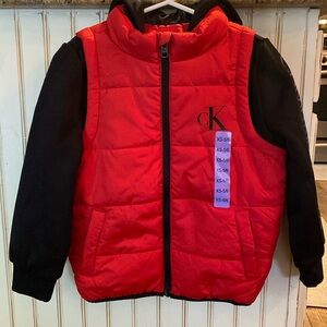 NWT Calvin Klein Hybrid Jacket Boys XS 5/6